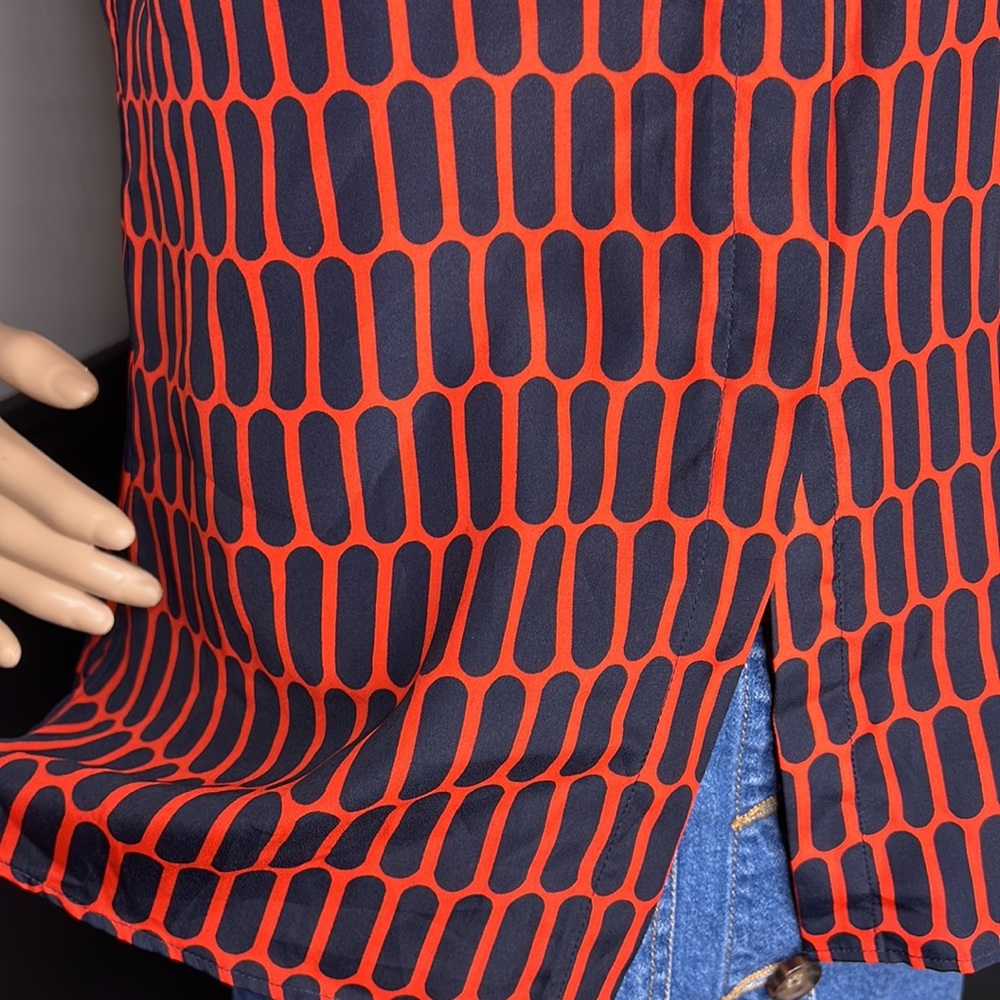 Michael Kors Printed Button Up Tanktop Size 2 - image 4